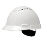 3M™ Hard Hat H-701V, White, 4-Point Ratchet Suspension including Chinstrap