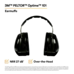 3M™ PELTOR™ Optime™ 101 Earmuffs H7A, Over-the-Head - Image 4