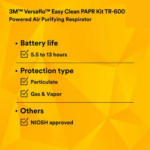 3M™ Versaflo™ TR-600 Series Powered Air Purifying Respirator (PAPR) System - Image 6