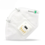 3M™ Fold Flat Valved Particulate Respirator Dust Mask  9001V, FFP1 - Image 2