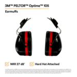 3M™ PELTOR™ Optime™ 105 Earmuffs H10P3E, Hard Hat Attached - Image 2